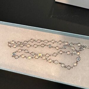 NWT Touchstone Crystal Chanelle Necklace in Aurore Boreale by Swarovski Crystal